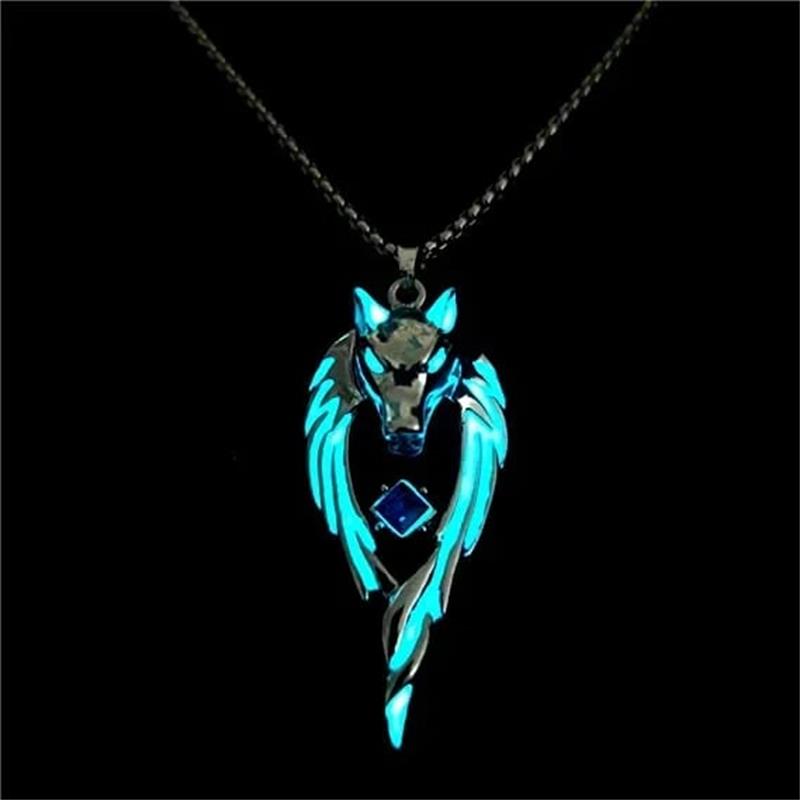 Wolf Soul Necklace -- (luminous)