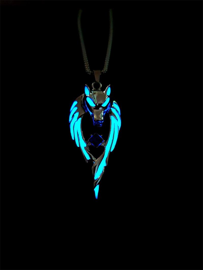 Wolf Soul Necklace -- (luminous)