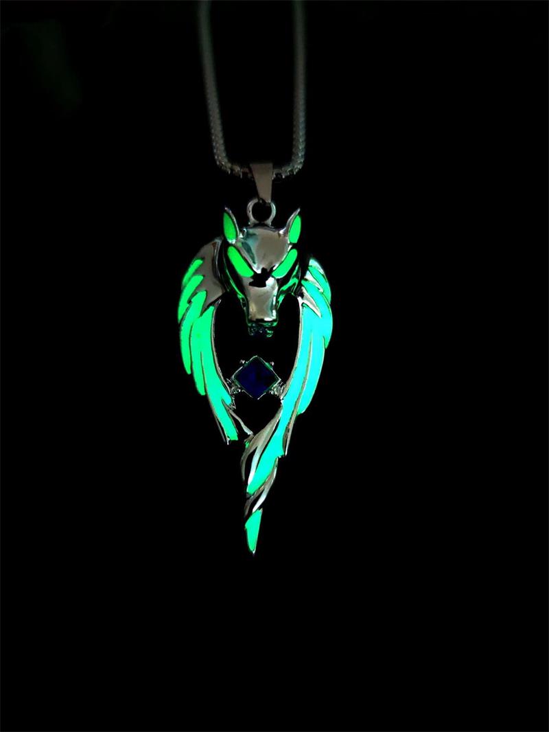 Wolf Soul Necklace -- (luminous)