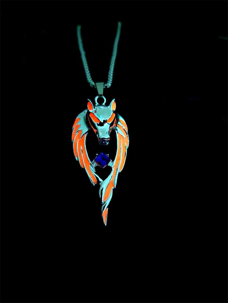 Wolf Soul Necklace -- (luminous)