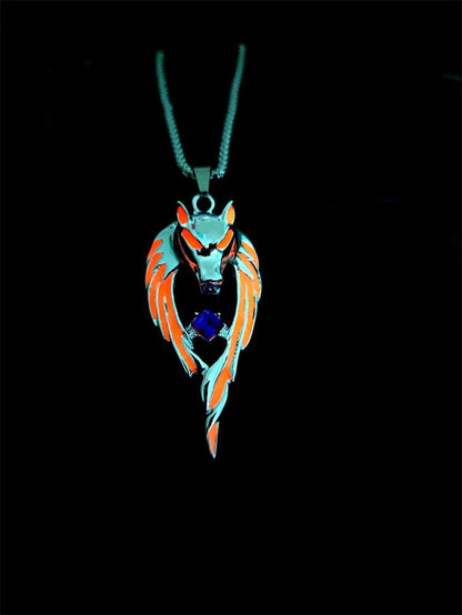 Wolf Soul Necklace -- (luminous)