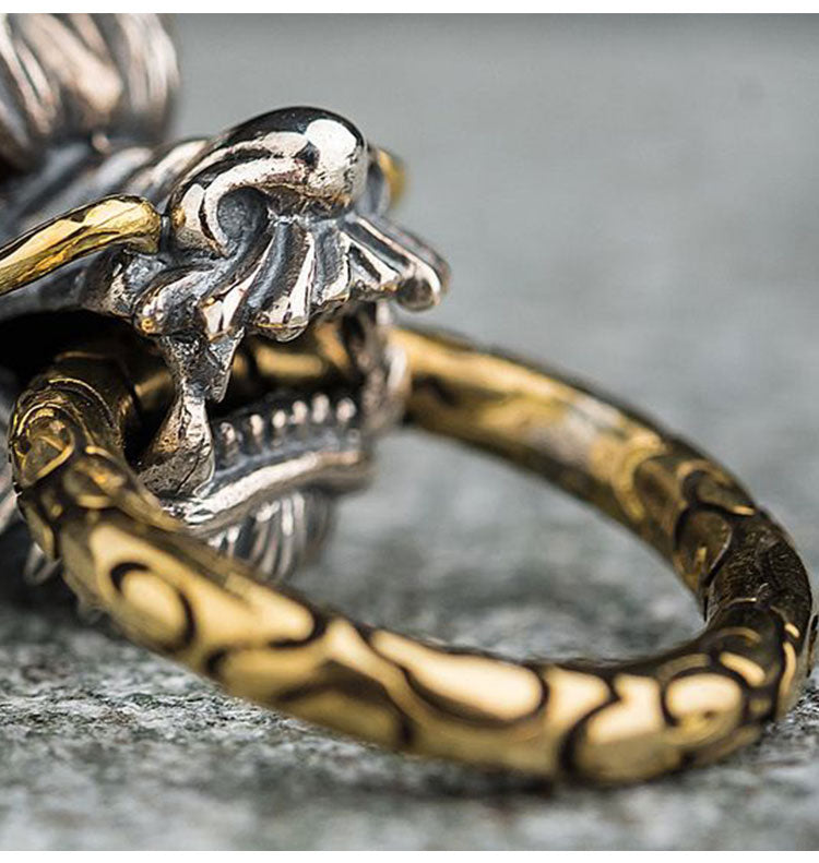 Vintage Dragon Head Keychain