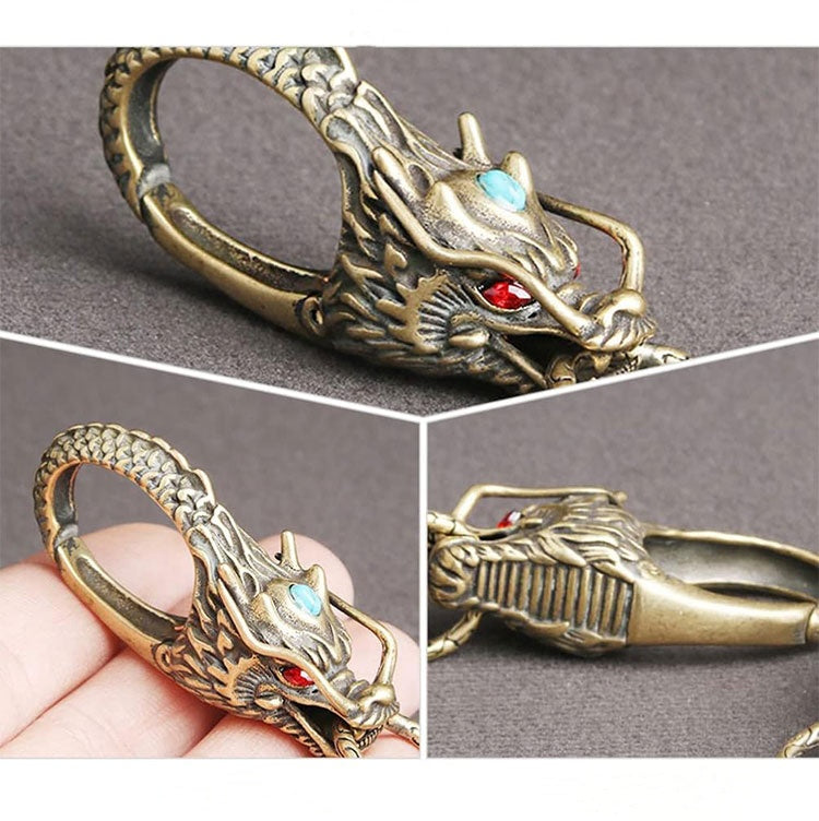 Vintage Dragon Head Keychain