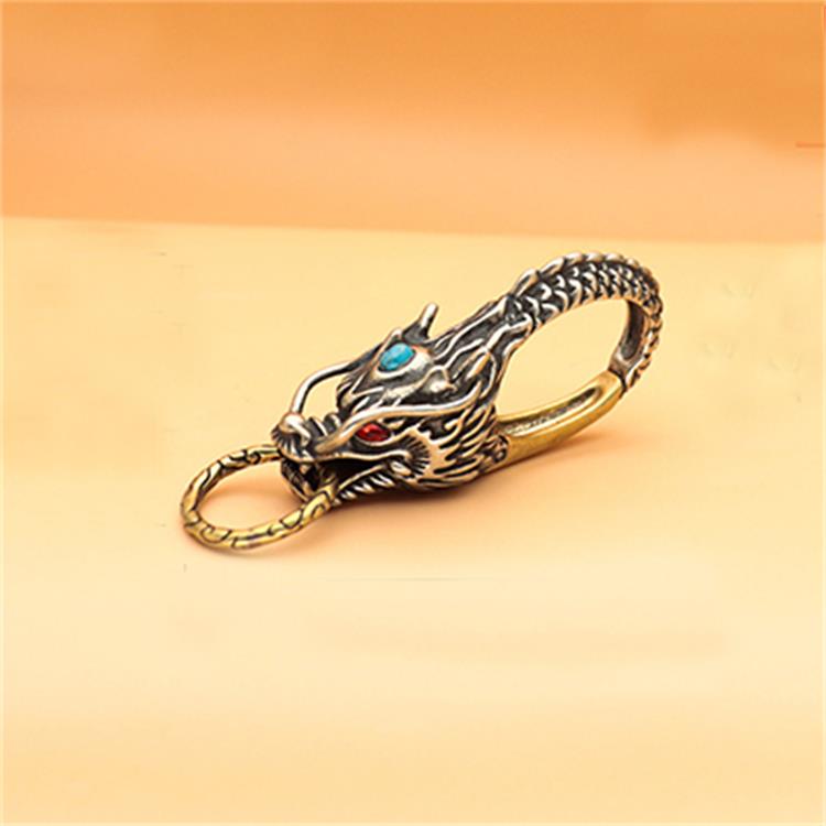 Vintage Dragon Head Keychain