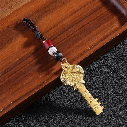 Brass Zodiac Gold Key