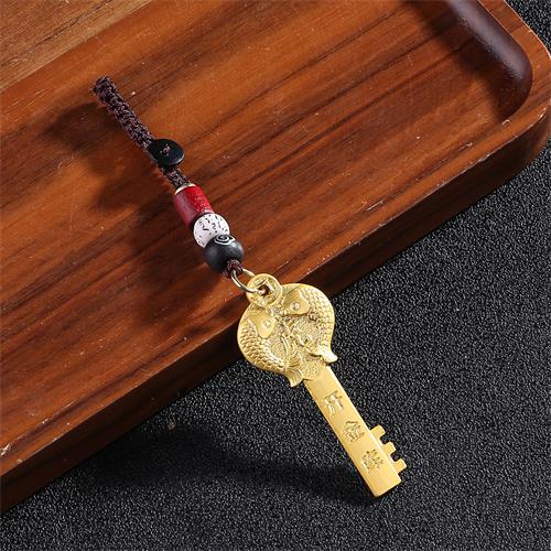 Brass Zodiac Gold Key