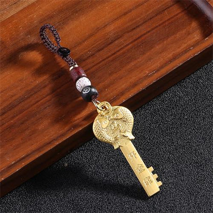 Brass Zodiac Gold Key