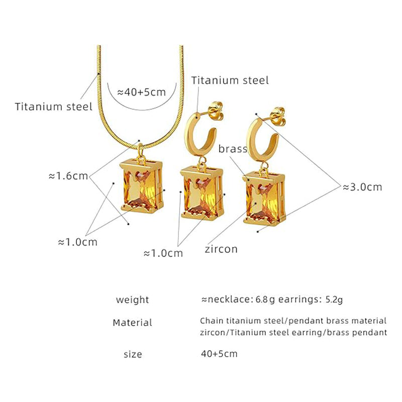 Personalized Lava Necklace & Earrings (Sizzling love)