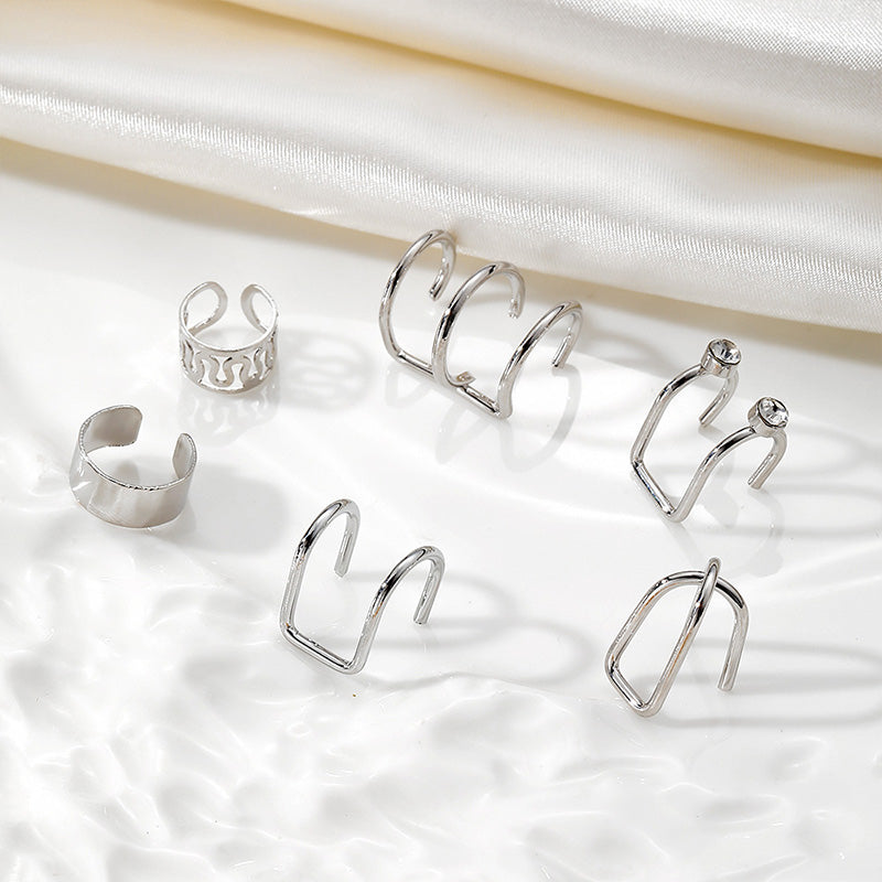 Non-Pierced Ear Cuff Earrings Set