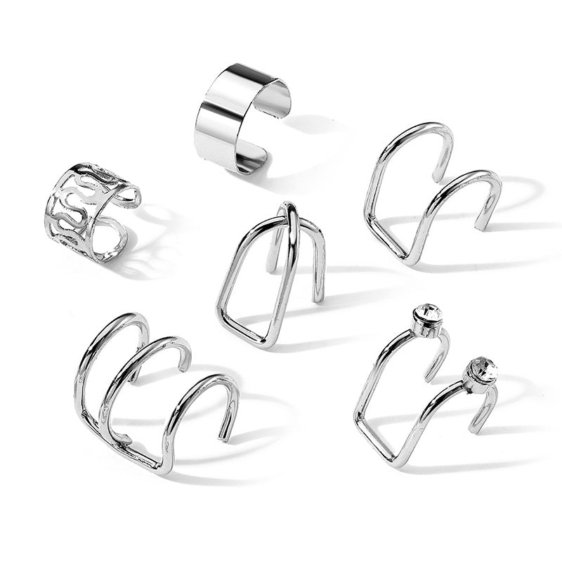 Non-Pierced Ear Cuff Earrings Set