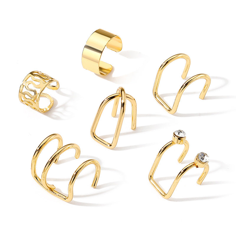 Non-Pierced Ear Cuff Earrings Set