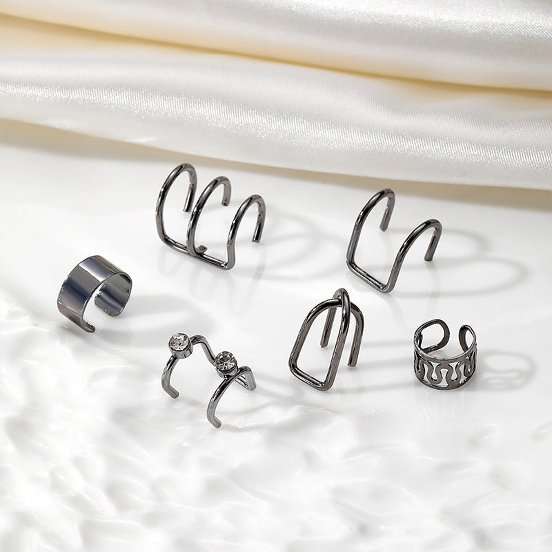 Non-Pierced Ear Cuff Earrings Set