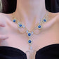 French Blue Zirconia Necklace--（Heart of the Ocean）